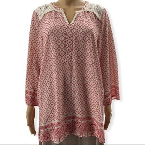 Weekend Susan Betro Pull-over Tunic Top Size Large
